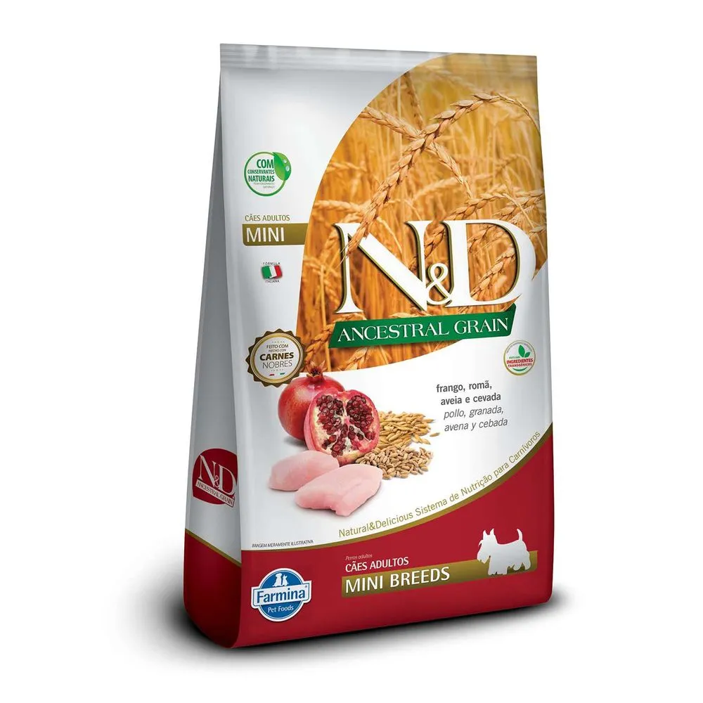 Racao-N-D-Ancestral-Grain-Caes-Adultos-Mini-Frango